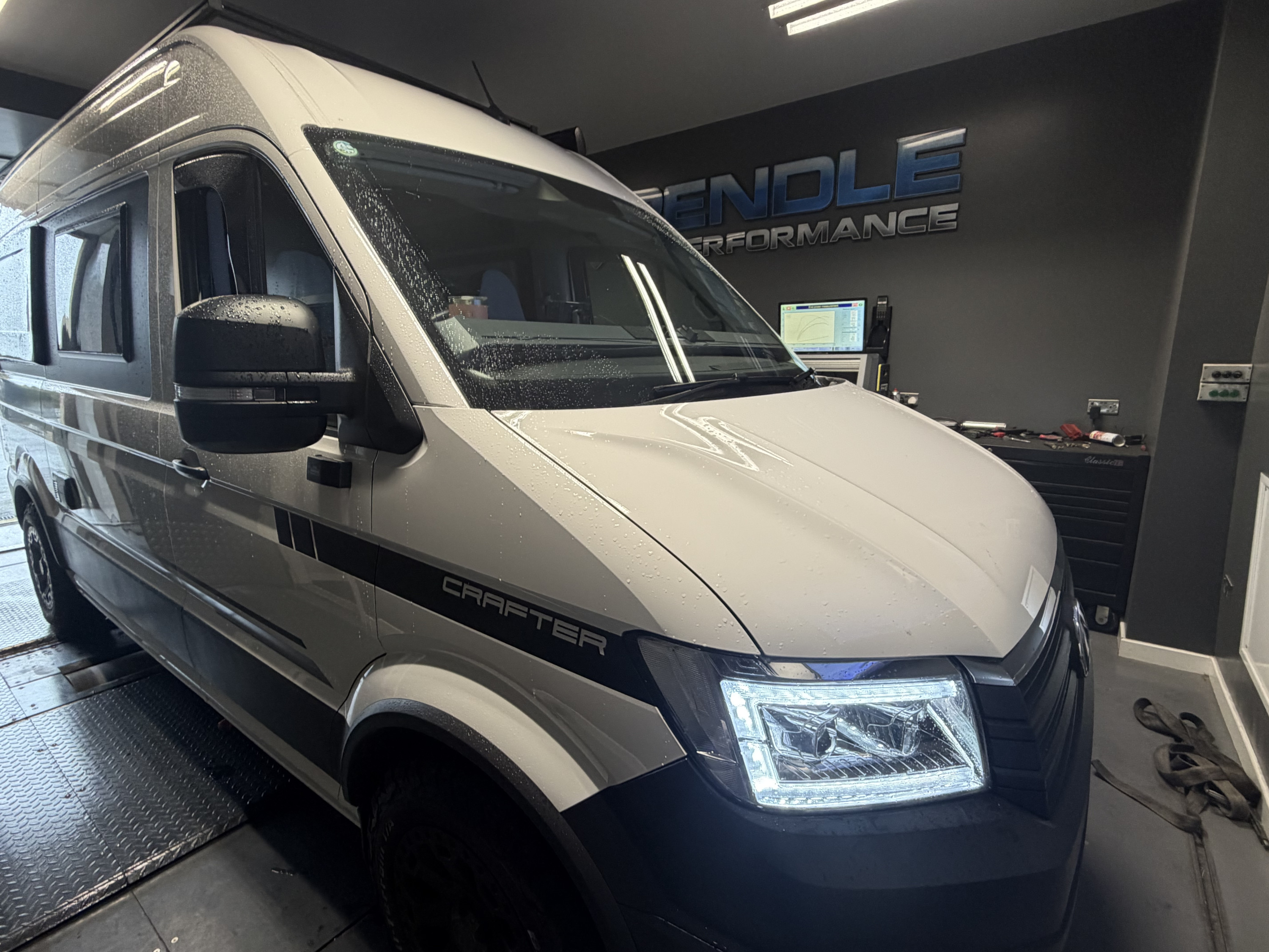Crafter NF 2.0TDI-CR 102bhp on the Maha dyno at Pendle HQ