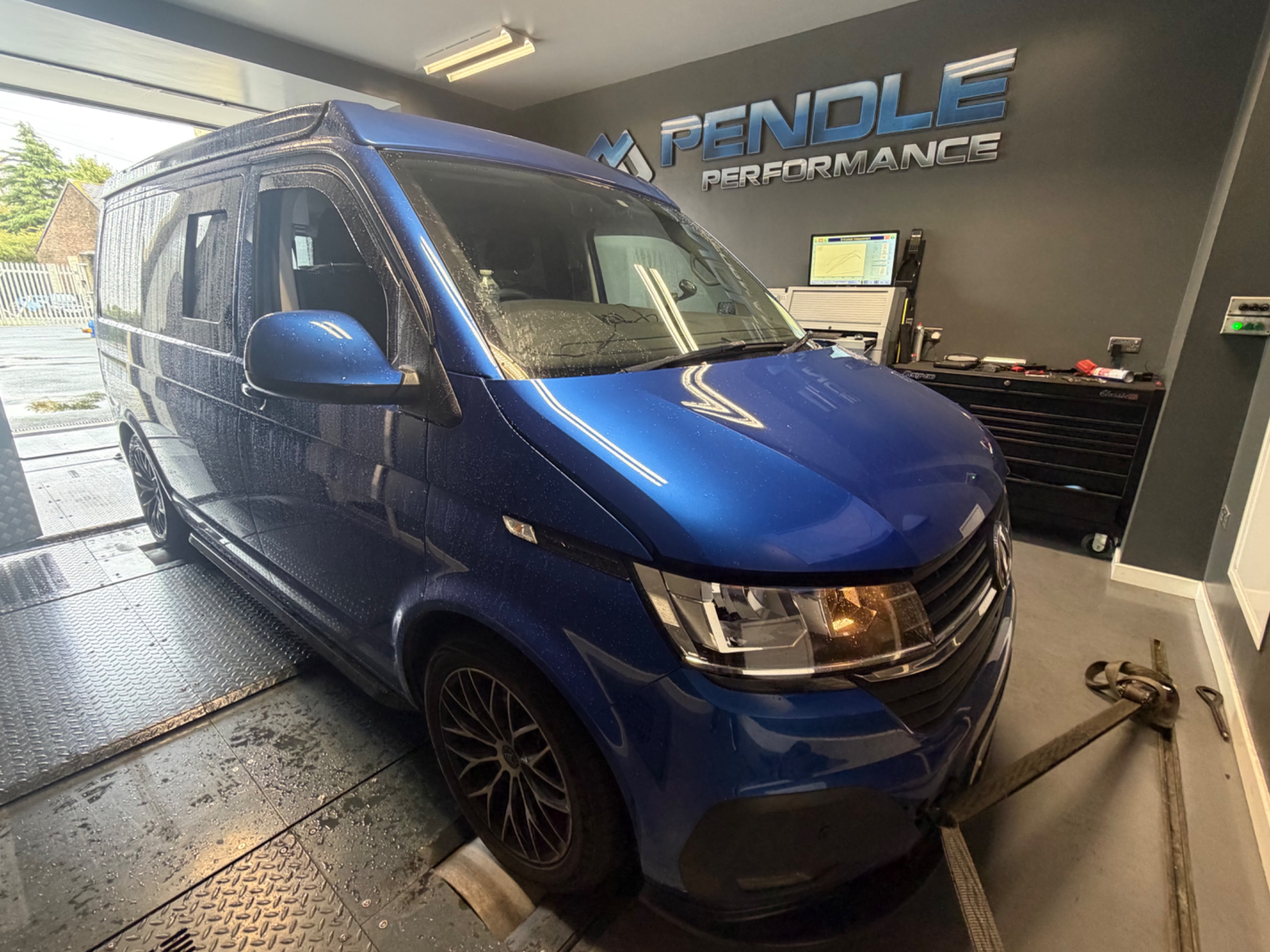 T6.1 2.0TDI-CR 110bhp on the Maha dyno at Pendle HQ
