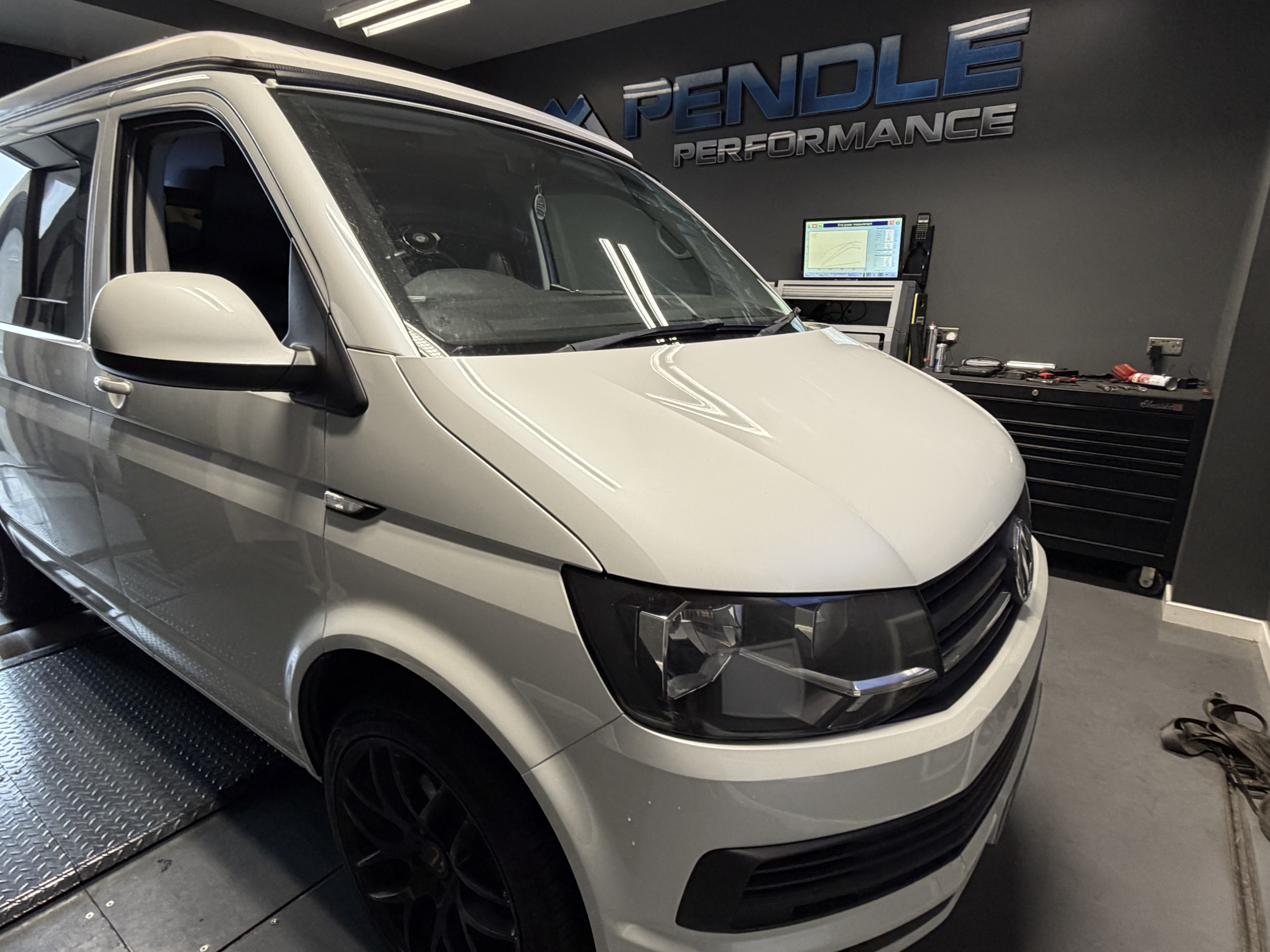 T6 2.0TDI-CR 102bhp on the Maha dyno at Pendle HQ