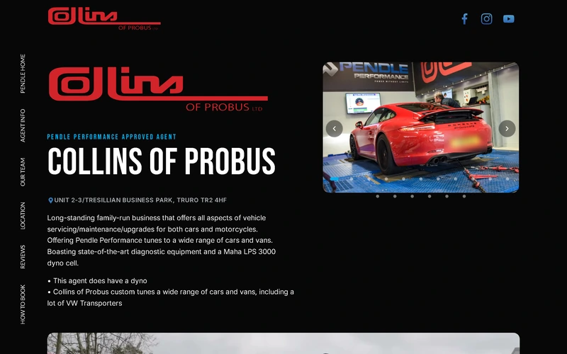 The Collins of Probus agent page on pendleperformance.com
