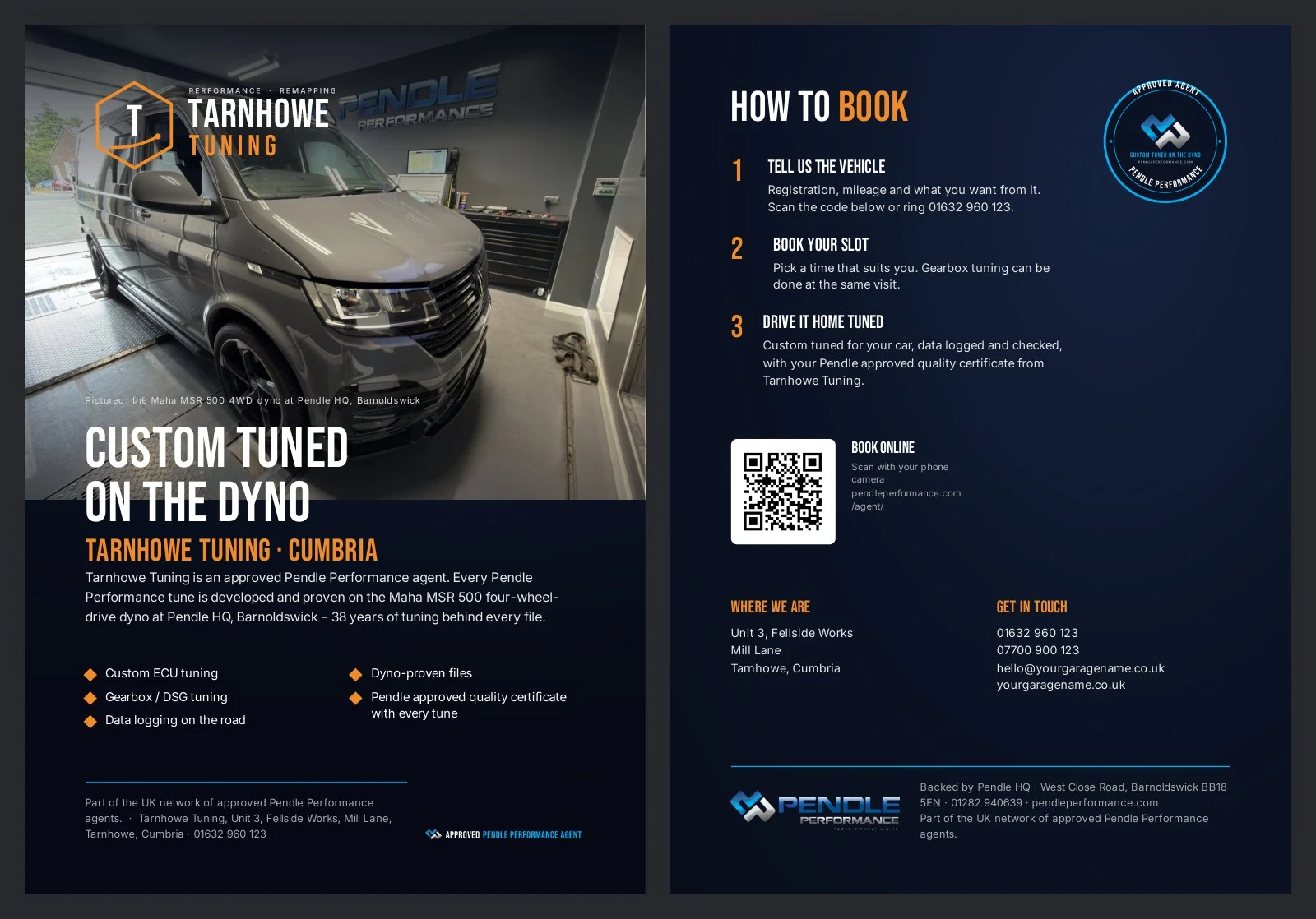A5 flyer - demonstration design