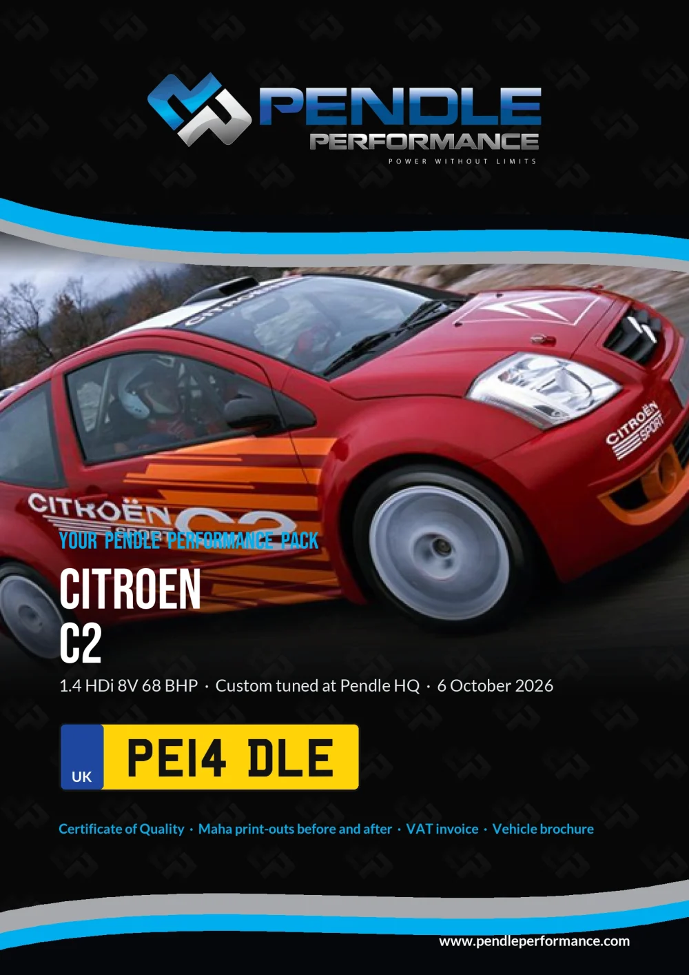 An example Pendle presentation pack for your C2 - the front cover