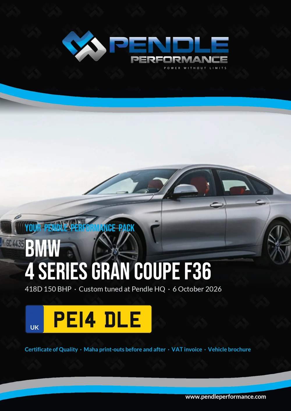 An example Pendle presentation pack for your 4 Series Gran - the front cover