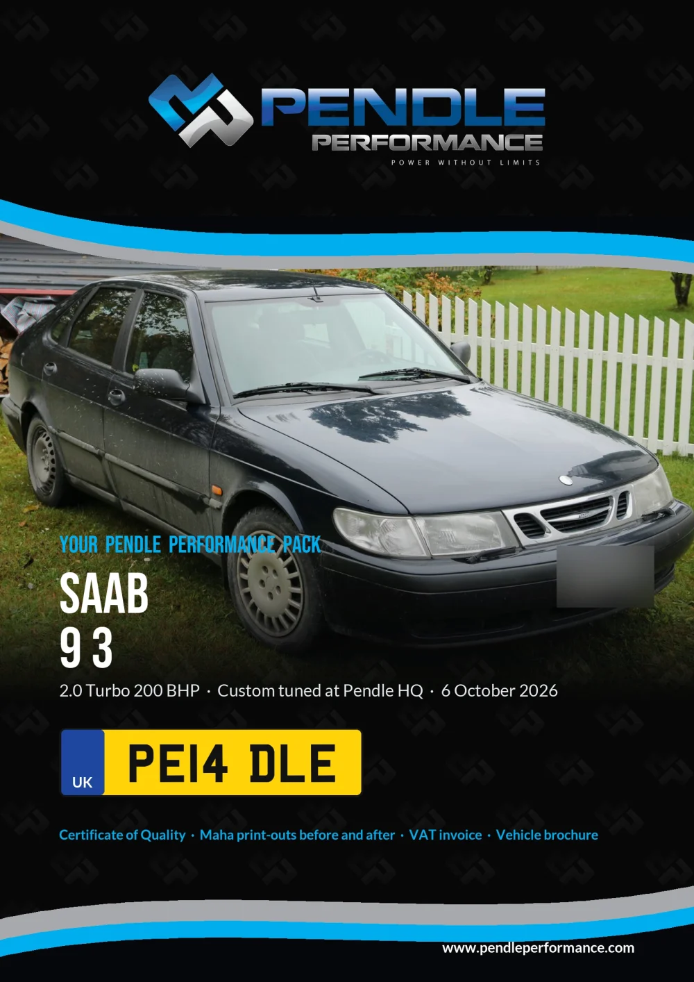 An example Pendle presentation pack for your 9 3 - the front cover